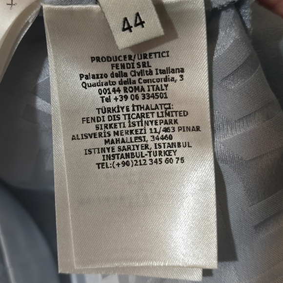 Fendi Light Blue Belted Dress - Picture 16 of 16